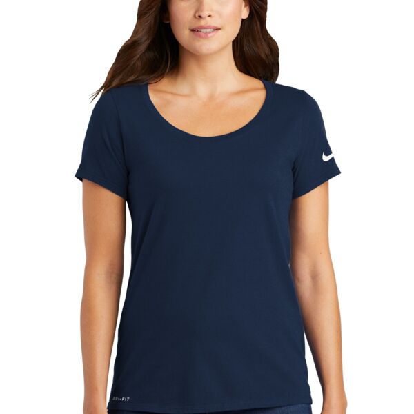 Women's Dri FIT Cotton/Poly Scoop Neck Tee Thumbnail